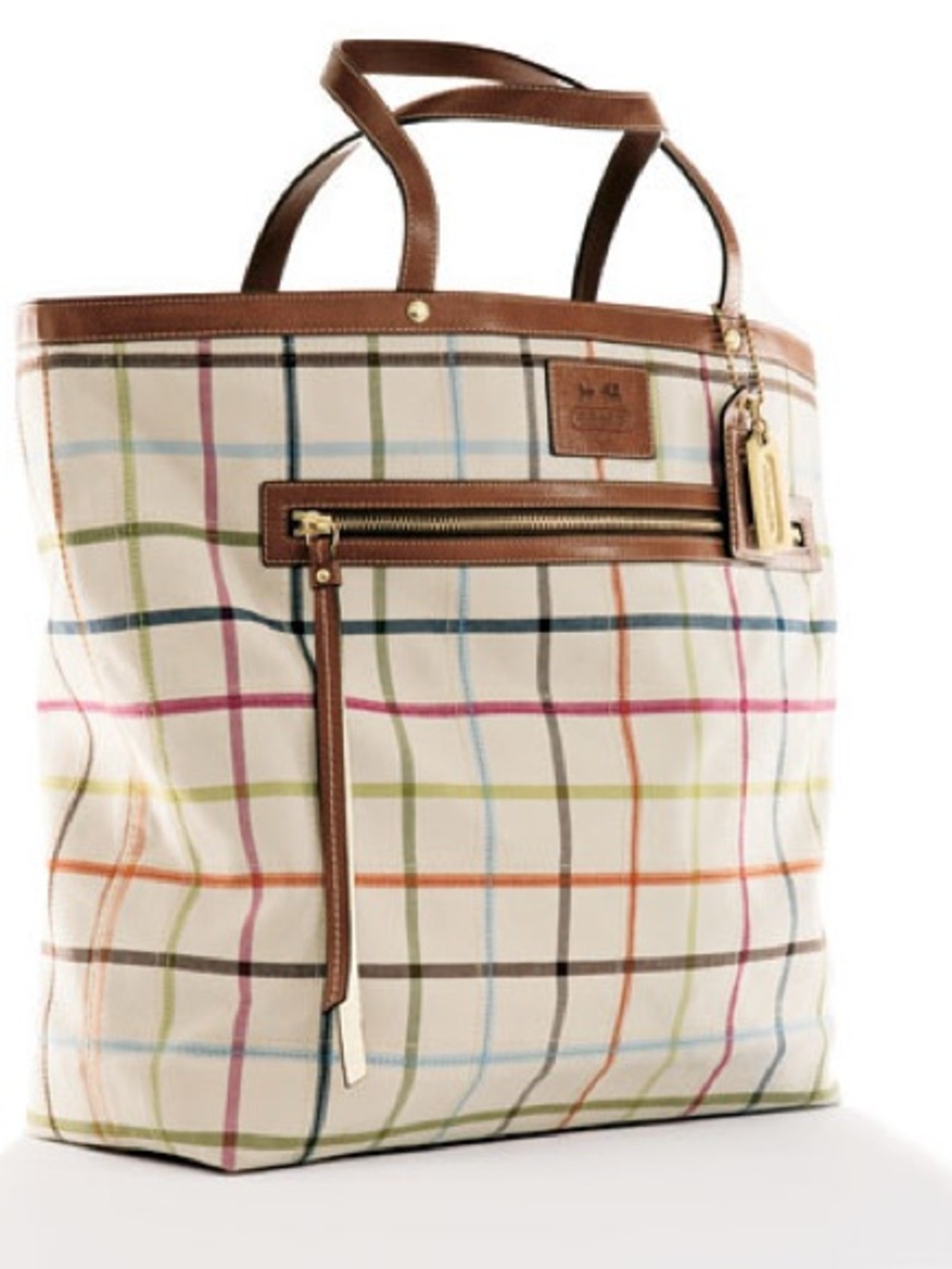 COACH Peyton Tattersall Weekender Tote Bag